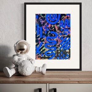 Bold One of a Kind Custom Painted Abstract Art Canvas Painting